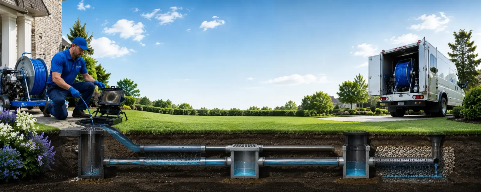 Outdoor drain cleaning information for Nome, TX